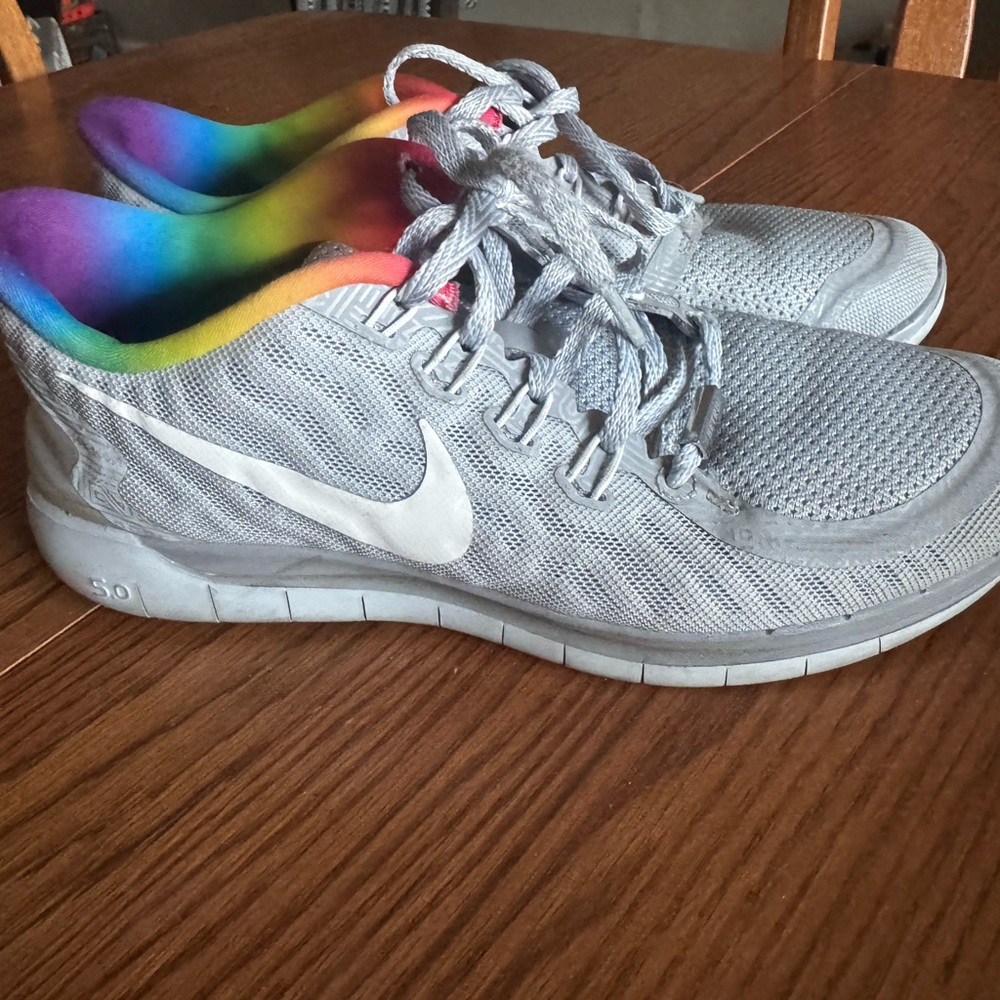 Nike Free 5.0 # BETRUE Women’s Shoes Rainbow